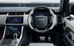 The interior of the 2021 Range Rover Sport SVR Ultimate Edition