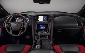 The interior of the 2021 Nissan Patrol Nismo