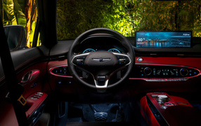 Interior of the car Genesis GV70 3.5T AWD, 2022