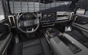 The interior of the car GMC Hummer EV