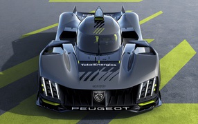 Peugeot 9X8 race car, 2022 top view