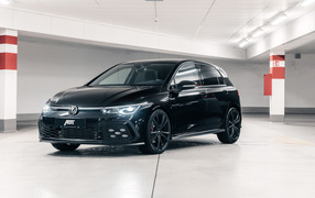 2021 Black ABT Volkswagen Golf GTD in a parking lot