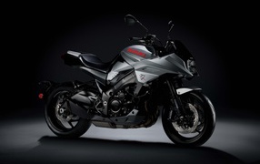 Motorcycle Suzuki Katana, 2020 on a black background