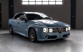 Gray Alfa Romeo car