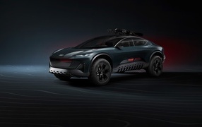 Автомобиль Audi Activesphere на черном фоне