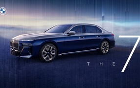 Presentation of the new stylish BMW I7 car