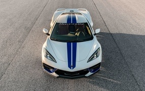 Top view of the 2023 Hennessey Chevrolet Corvette Stingray Supercharged H700
