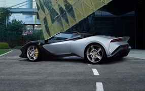 Beautiful expensive sports car Ferrari SP-8