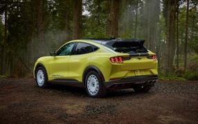 Автомобиль Ford Mustang Mach-E Rally 2024  года вид сзади
