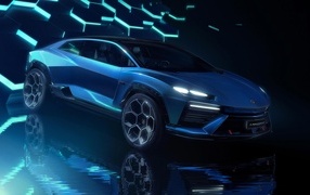 Expensive new car Lamborghini Lanzador Concept EV