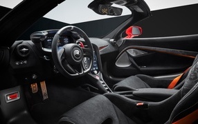 Expensive interior of the McLaren 750S
