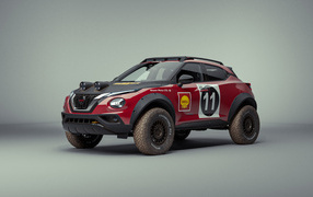 2021 Nissan Juke Rally Tribute Concept car on gray background