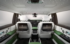 Expensive car interior Rolls-Royce Phantom EWB 2022