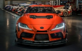 Front view of the 2023 Toyota GR Supra GT4 100 Edition