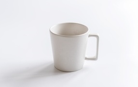 White mug closeup