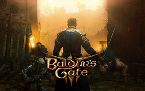 Poster for the computer game Baldur's Gate III