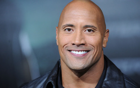 Actor Dwayne Johnson with a beautiful smile