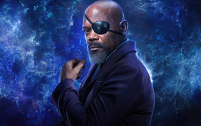 The character Nick Fury in the science fiction film Marvel