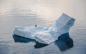 Large cold iceberg in Antarctic waters