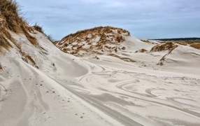Горячий песок в дюне