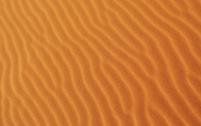 Wavy hot desert sand close up