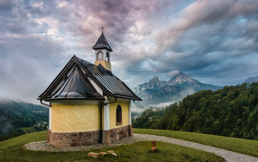 Chapel on top of a mountain, Germany