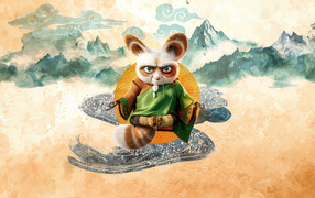 Master Shifu in the new cartoon Kung Fu Panda 4