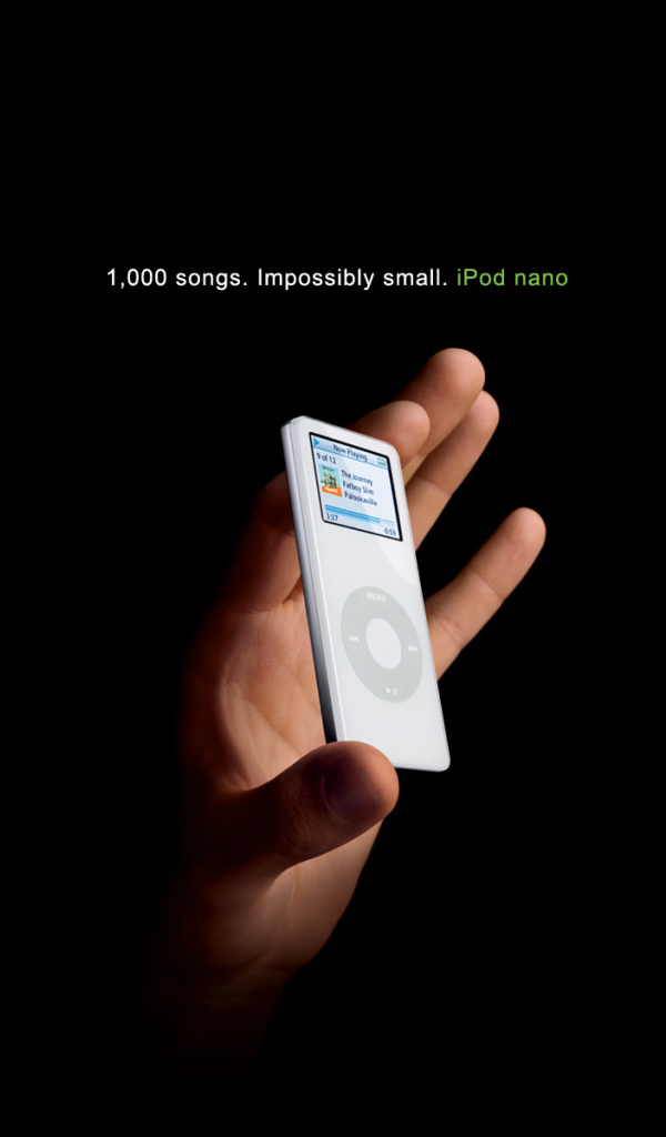 iPod в руке