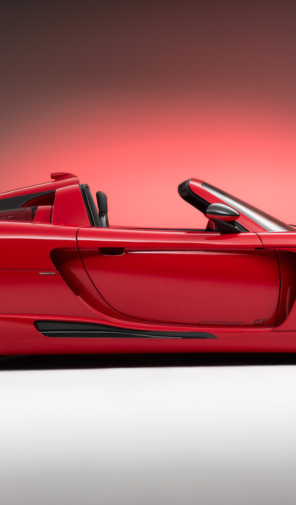 Porshe Carrera GT, красный