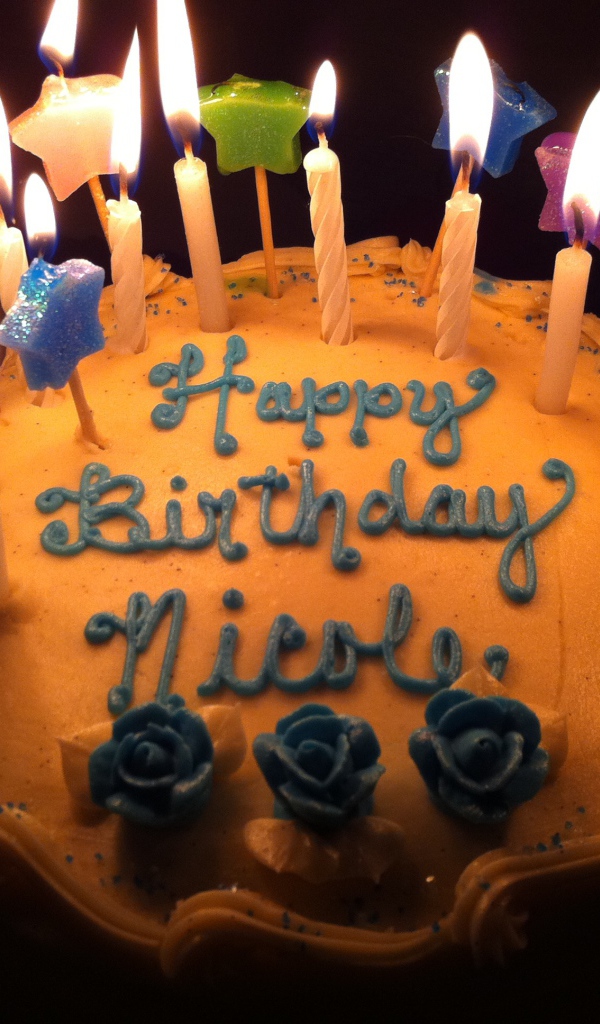  Коричневый торт на день рождения