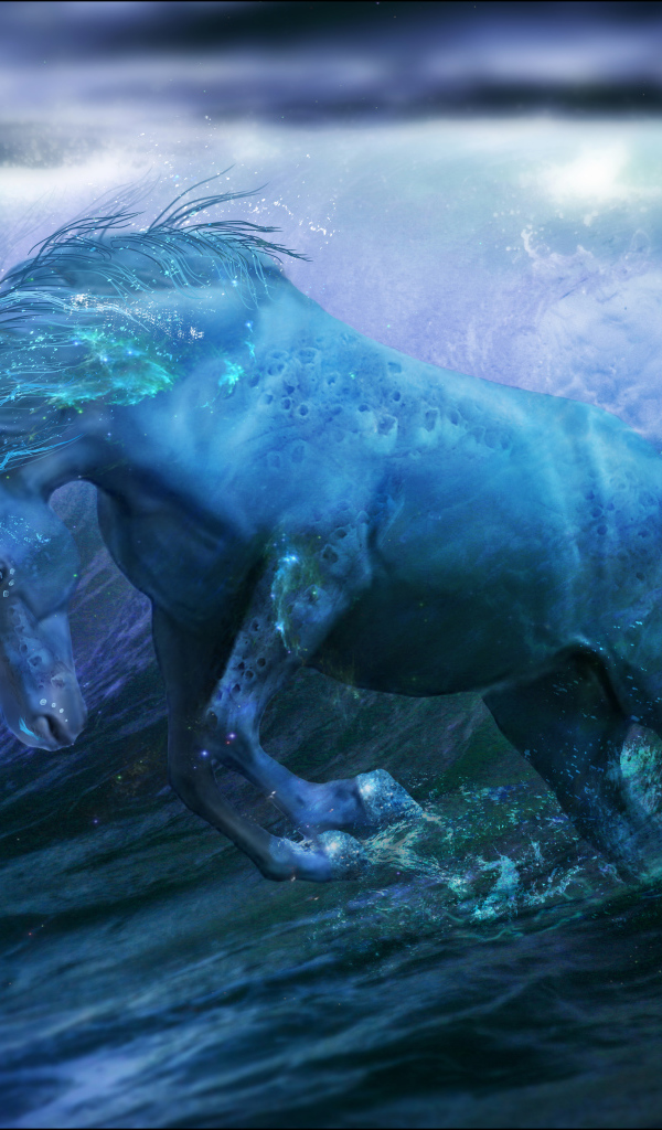 Голубая лошадь