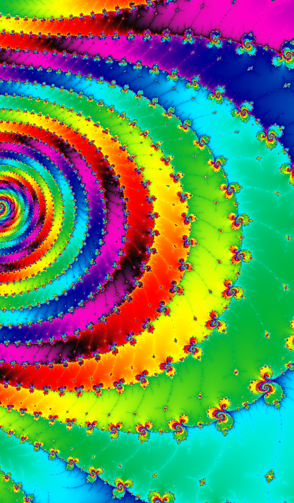 Разноцветные спирали