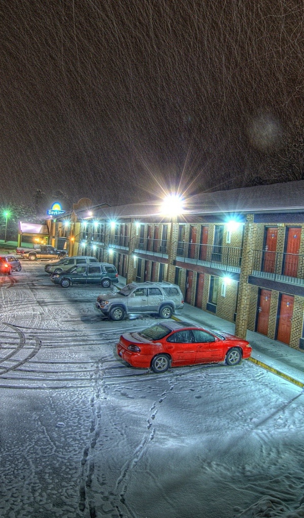 Парковка зимой
