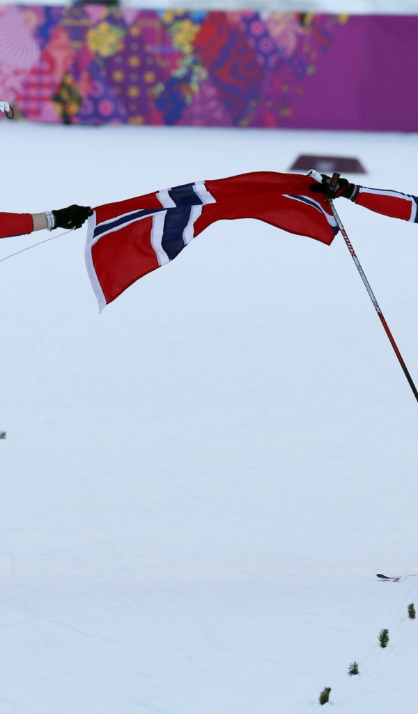 Норвежская лыжница Майкен Касперсен Фалла обладательница золотой медали