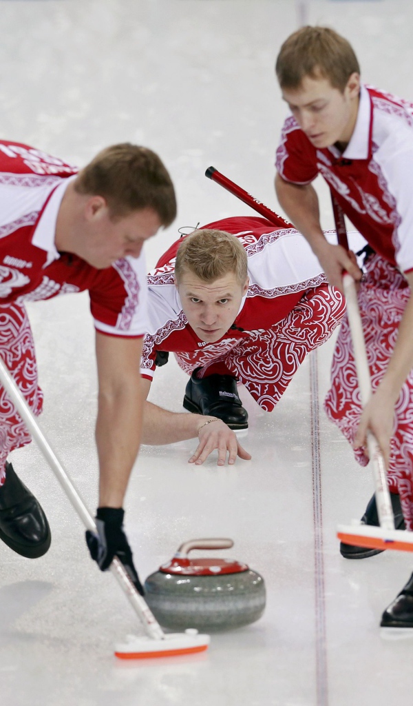 Российская команда по керлингу на Олимпиаде в Сочи