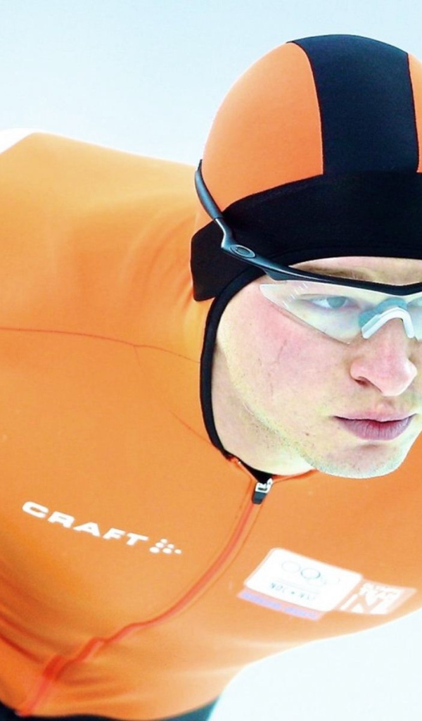 Обладатель серебряной медали в дисциплине скоростной бег на коньках Ян Блокхёйсен на олимпиаде из Нидерландов