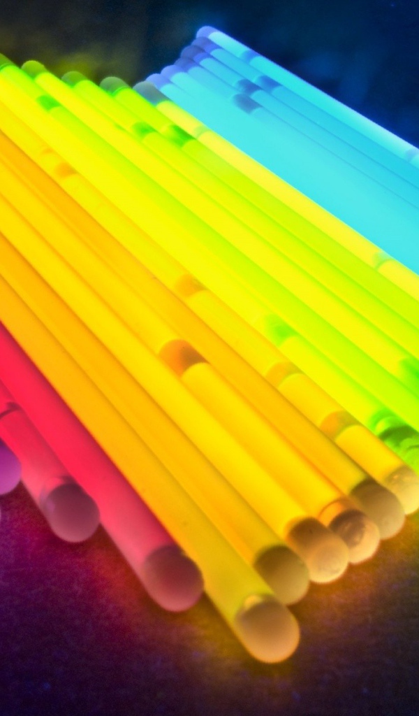 Glow sticks of different colors