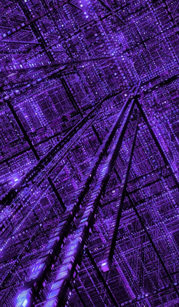 Фиолетовая цифровая реальность