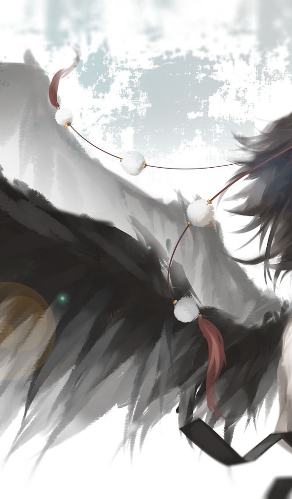 Черный ангел аниме Shameimaru Aya
