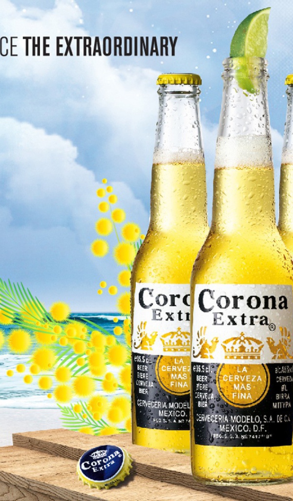 Advertising beer Corona