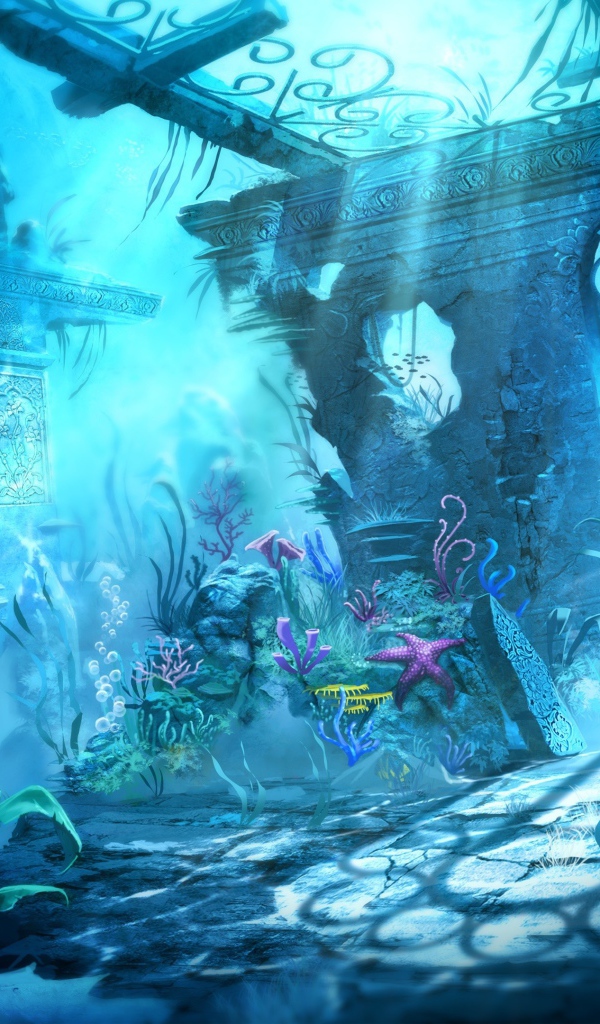 Подводный мир в мультфильме