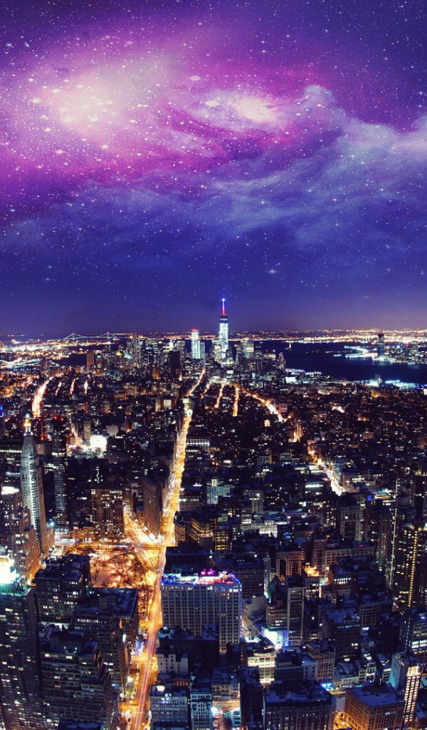 Звездное небо над Нью-Йорком