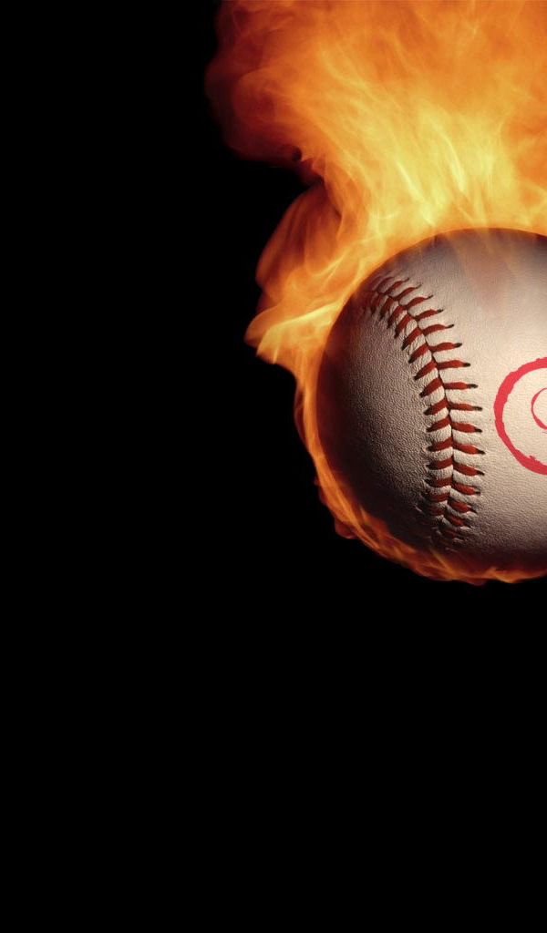Tennis ball of fire