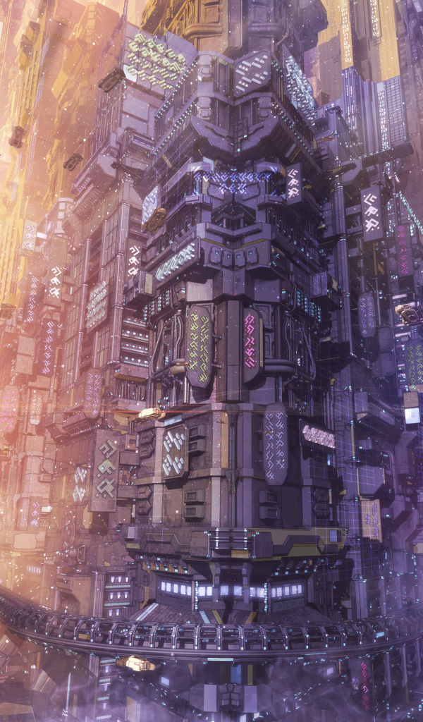 Город будущего в стиле стимпанк, работа художника ArseniXC