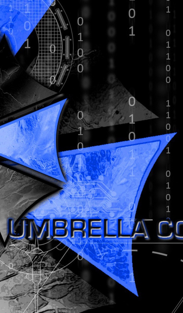 Сине черные зонтики корпорации Эмбрелла