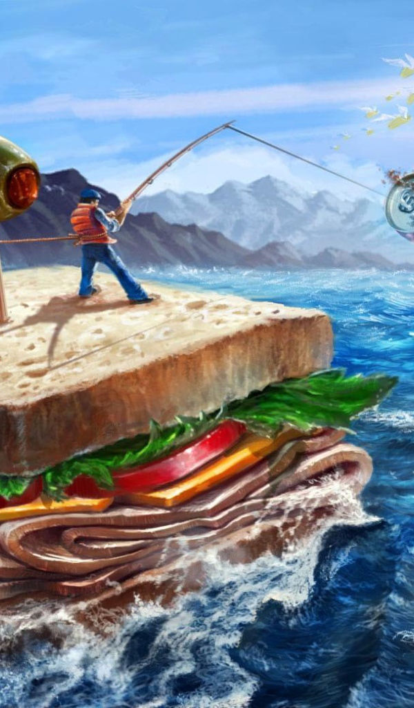 Путешествие в море на бутерброде