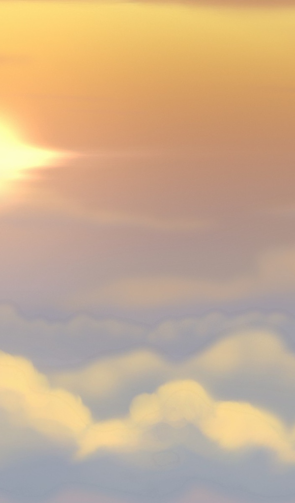 Above the clouds, the background of the game Bejeweled 3