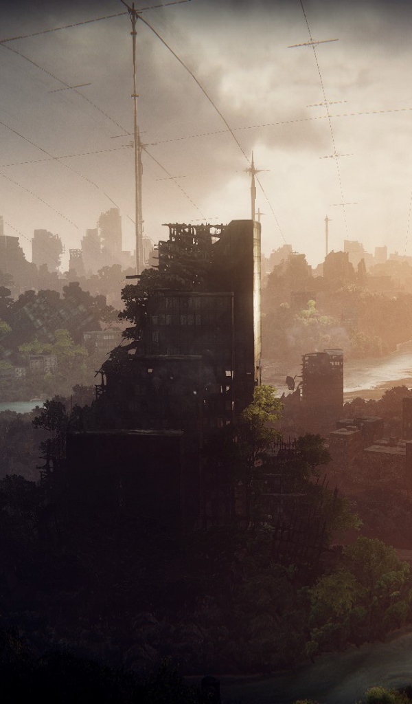 Руины города в компьютерной игре