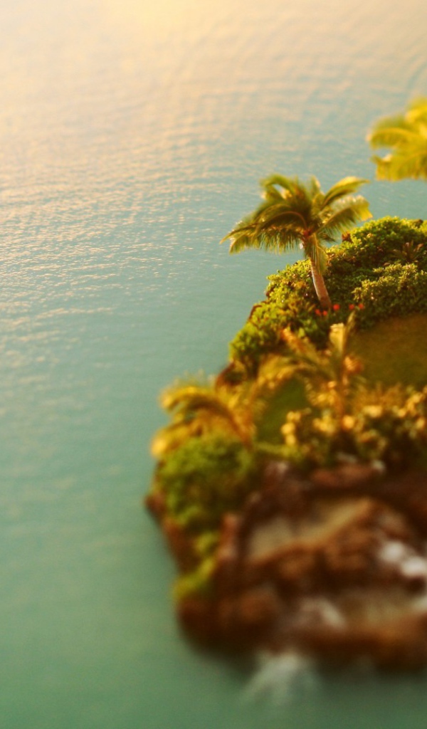Одинокий зеленый островок