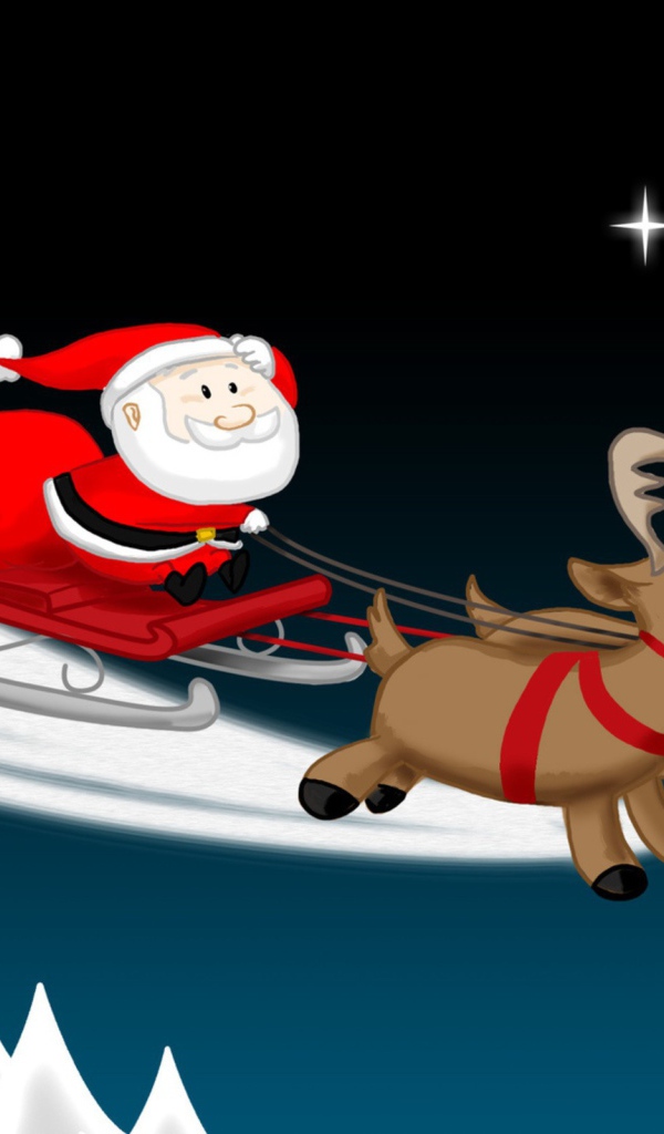 Santa in a hurry to visit us